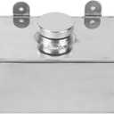 Qiilu Washer Reservoir , Aluminium Windscreen Washer Bottle 2L Polished Intercooler Spray Universal Car Parts