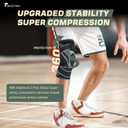 Professional Compression Knee Brace with Side Stabilizers for Knee Pain Relief Knee Brace for Meniscus Tear,Inflammation Relief, and Circulation, Knee Support for Women and Men L