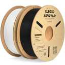ELEGOO Rapid PLA Plus Filament 1.75mm Black & White 2KG, PLA+ 3D Printer Filament for 600 mm/s High Speed Printing, Dimensional Accuracy +/- 0.02 mm, Pack of 2 1kg Spool(2.2lbs)