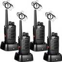 walkie talkies for Adults Long Range,One-Key decoding Copy Frequency,walkie Talkie Compatible with Most Portable Handle Two Way radios 205 Privacy Codes, VOX, Scan, programmable(4 Pack) (W-F1-4)