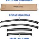 Window Visors Rain Guards for 2004 2005 2006 2007 2008 Acura TL, Out-Channel Window Vent Wind Deflectors Visors Shades for 04 05 06 07 08 Acura TL