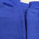 ZUEVI Men's Hoodies Casual Striped Drawstring Hooded And Zipper Closure Hoodie Slim Fit Fleece Sweatshirt With Pockets (Medium, Blue)