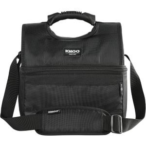 Igloo Gripper Soft Sided Cooler Bag | Insulated Dual Compartment Lunch Cooler, 16 can