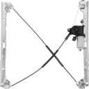 Obaee 741-442 Front Left Driver Side Power Window Regulator with Motor (2 Pins) Compatible with Chevrolet Silverado 1500 2500 HD/Tahoe/Suburban, GMC Sierra/Yukon 2007-2014, Cadillac Escalade 2007-2008