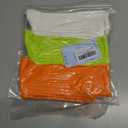 2 x Women's Neon Scrunch Crew Socks 80s 90s Retro 3-Pack Cotton Stacked Boot Calf Cozy Ribbed Slouchy Socks Size 5-10 (1-white/Neon Green/Neon Orange)