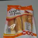 Good n Fun Triple Flavor Rolls for Large Dogs, Treat Your Dog to Long-Lasting Chews Made with Beef Hide, Chicken and Artificial Pork Flavor, 6 Count