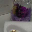 Gifts for Mom Birthday Gifts for Women Preserved Rose Forever Flower in Glass Angel Figurines Fresh Flowers for Delivery Anniversary Mothers Day Real Colorful Roses for Grandma Her Wife from Daughter (A-purple (Rose, Austin, Baby's Breath, Hydrangea))