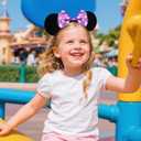 MADO 2 pack mouse ears headbands for adults women little girls boys (bright purple, onesize)