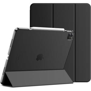 JETech Case for iPad Pro 12.9-Inch (6th/5th Generation, 2022/2021 Model), Slim Stand Hard Back Shell Smart Cover with Auto Wake/Sleep (Black)