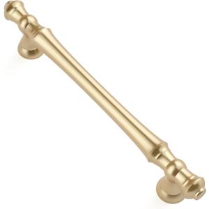 Asidrama 10 Pack 5 Inch(128mm) Gold Kitchen Cabinet Handles, Cabinet Pulls Kitchen Cabinet Hardware for Cupboard Drawer Pulls (5" Hole Center)