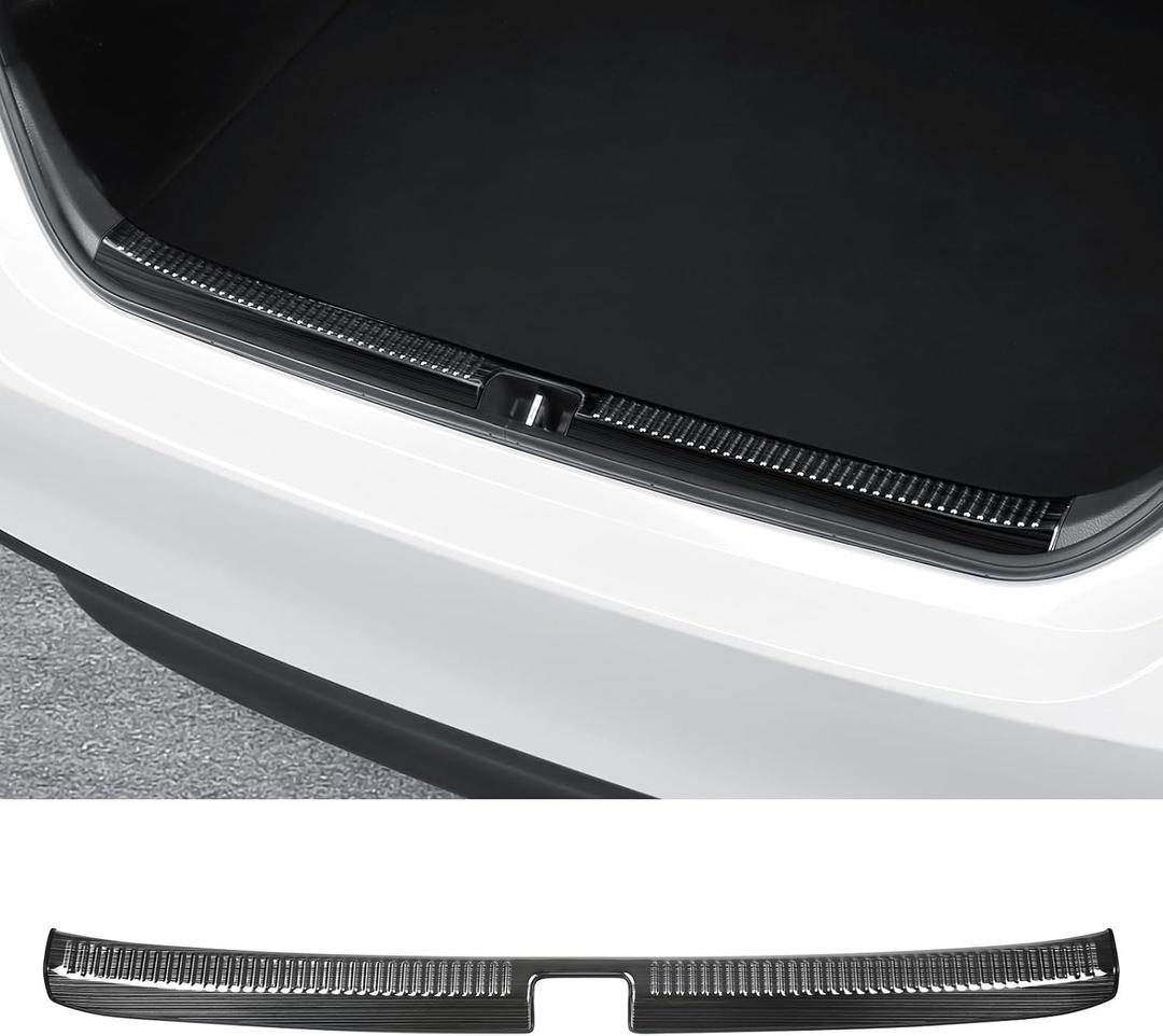 Interior Rear Bumper Protector for Toyota Camry 2026 2025 2024 2023 2022 2021 2020 2019 2018 Accessories Stainless Steel Rear Bumper Guard Trunk Sill Protector (Black Brushed)