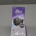 4 x AIRQUEEN nano fiber mask for adult, individually wrapped, made in Korea, [Black, 5 pcs]