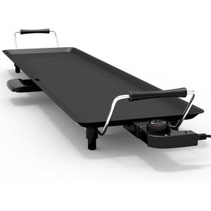 Pemberly Row Teppanyaki Table Top Grill Griddle BBQ Nonstick Camping Black