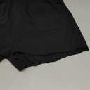 Women's Cotton Shorts 5" Sweat Bermuda Pull on Shorts with Deep Pockets for Lounge Gym Yoga Walking Athletic (Medium, Black)