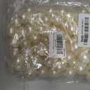 Ornazy 60Pcs 25mm Acrylic Imitated Pearl Beads Round Pearl Craft Beads for Jewelry Making Bracelets Necklaces Decoration