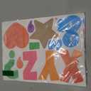 Bemeol Letter Stickers 351 Pieces 4 Inch Bulletin Board Letters Alphabet Cutout Letter for Bulletin Board Display Home Classroom School Decor(Colorful)