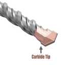 5 x 1/2" x 11" (12 x 280mm) SDS Plus Masonry Drill Bit, Rotary Hammer Drill Bit,Concrete Drill Bit for Concrete, Brick, Block. Working Length 8.5 inch