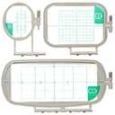 New brothread Embroidery Machine Hoop 3 in 1 Set(SA431+SA432+SA434) for Brother SE700 PE545 SE600 LB5500 PE535 550D SE630 LB5000 SE625 SE425 SE400 PE540D PE525 PE500 LB7000 6800 BabyLock Sofia2 Verve