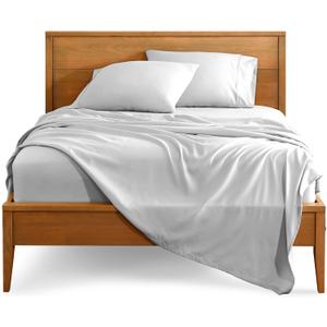 Bare Home Twin XL Sheet Set - 1800 Ultra-Soft Microfiber Twin Extra Long Bed Sheets - Double Brushed - Deep Pockets - Easy Fit - 3 Piece Set - Bedding Sheets & Pillowcases (Twin XL, Cloud Grey)