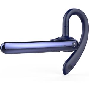 Bluetooth Headset V5.3,100 Hrs Talk Time Single-Ear Earphone, CVC8.0 Noise Cancelling Wireless Earbud