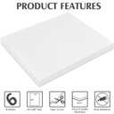 Patelai 6 Pcs 24 x 48 Inches Corrugated Plastic Sheet Corrugated Poster Board 4mm Thick Waterproof Blank Board Sheets Plastic Yard Sign for Garage and Estate Sale, Indoor and Outdoor Use(White)