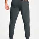 Men's Athletic Joggers Sweatpants with Zipper Pockets Running Gym Track Workout Pants for Men (Medium, Carbon Gray)