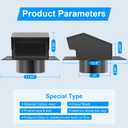 8 Inch Removable Roof Vents, Roof Vents for Houses, Carbon Steel Roof Exhaust Vent with Damper, Diameter Collar Removable Vent for Attic for Ventilation System