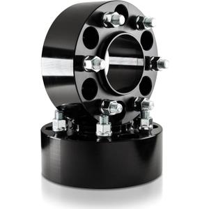 Customadeonly 75mm (3 Inch) 6x135 Hubcentric Black Wheel Spacers (with Lip) Compatible for Ford F-150 Expedition 2004-2014, Mark LT 2006-2008, Navigator 2003-2014 (2pcs 87.1mm M14x2.0)