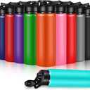 Mimorou 25oz Reusable Aluminum Water Bottles Bulk Multicolor Outdoor Sports Water Bottles for Travel, Gym, Hiking, Cycling, Camping, Fishing, Snap Lid