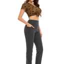 ZHANQISHENG Women's See Through Flocked Mesh Crop Top Y2k Clubwear Sexy Fitted V-Neck Tee with Decorative Placket (S, CF) Coffee