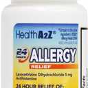 3 x HealthA2Z Allergy Relief | Levocetirizine Dihydrochloride 5mg | 24 Hours | Antihistamine | Relief from Sneezing, Runny Nose, Itchy Nose and Eyes (60 Counts)