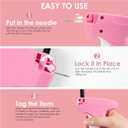 Stitch Gun for Clothes - Handheld Stitch Gun Quick Clothing Fixer - Tagging Gun - Includes 6 Needle, 1000 Black Fasteners & 1000 White Fasteners