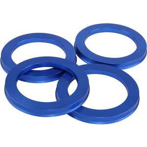 87.1 to 108 Hub Centric Rings (Pack of 4) Aluminium Alloy Wheel Center Rings Hubrings 108 to 87.1 ID=87.1mm OD=108mm (Blue)