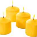 Candle Charisma Citronella Pillar Candles – Set of 12 -Long-Lasting 70-Hour Burn, Dripless & Smokeless – Perfect for Hassle-Free Decor at Weddings, Fall Table Centerpieces & Special Events – 3x4 Inch