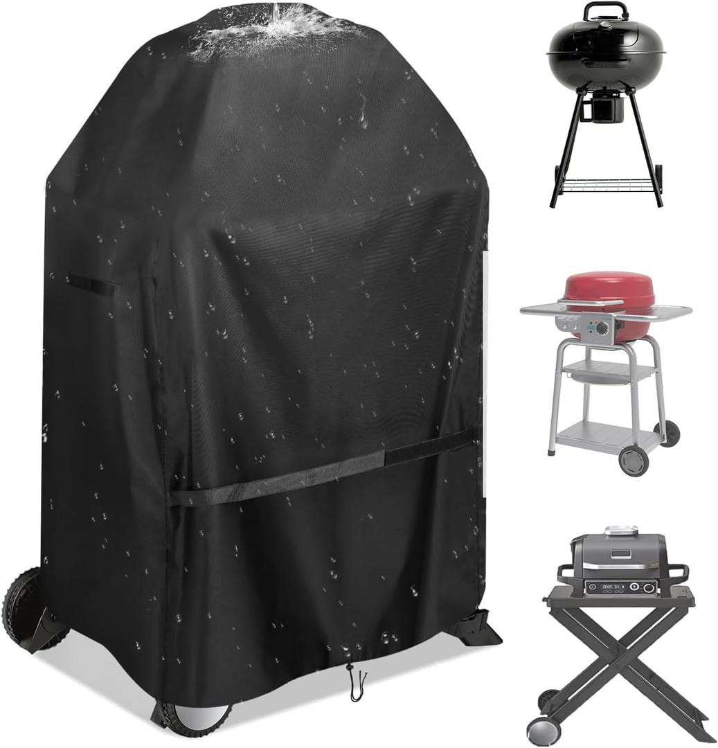 Grill Cover for Charbroil Bistro Grill CB1250116P6, Waterproof Heavy Duty Outdoor BBQ Accessories Fit for Ninja Woodfire OG701 Series Grills & Stand - 32"Lx23"Wx40"H (Cover Only)