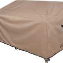 ULTCOVER Patio Furniture Sofa Cover 60W x 35D x 35H inch Waterproof Outdoor 2-Seater Loveseat Cover (60"x35"x24"/35"(H), Brown-35"deep)
