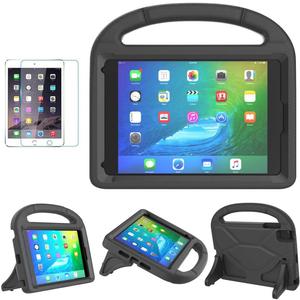 SUPLIK Kids Case for iPad mini 5/4/3/2/1 (7.9"), Durable Shockproof Protective Handle Bumper Stand Cover with 2*Screen Protectors for 7.9 inch Apple iPad mini 5th/4th/3rd/2nd/1st Generation, Black