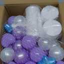 Giant Friendship Bracelet Banner DIY Customizable Birthday Garland with Foam Circles & Plastic Balls for Singer Celebration (Blue Mermaid)
