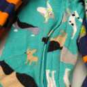 Simple Joys by Carter's Baby Boys' 3-Pack Snug Fit Footless Cotton Pajamas, Navy Space/ Rust Stripe/ Turquoise Green Dogs, 12 Months