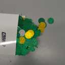220 Pieces St. Patrick's Day Shamrocks Table Clover Confetti Saint Patty Double Sided Glitter Paper Confetti Decor Clover Circle Dots Table Scatters for St. Patrick's Day Party Accessories