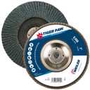 Weiler 51140 7" Tiger Paw Abrasive Flap Disc, Flat (Ty27), Phenolic Backing, 40Z, 5/8"-11 UNC Nut (Pack of 10)