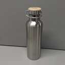 Bambaw Insulated Water Bottle 24oz | Stainless Steel Water Bottle | Insulated Water Bottles | Travel Water Bottle | Metal Water Bottle | Large Water Bottle | Reusable Water Bottle 750 ml (Silver)