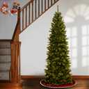 National Tree Company 6ft Pre-Lit North Valley Spruce Slim Christmas Tree