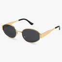 livho 2025 Trendy Oval Sunglasses - Stylish Polarized Shades for Everyday - Retro Metal Frames