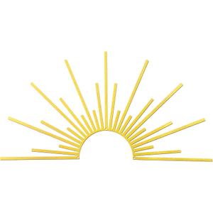 Bnesi Sun Metal Wall Art Sun Wall Decor Gold Metal Decor for Living Room Bedroom Modern Home Decor Unique Housewarming Gift for Minimalist Boho Style Home Art Lovers (Gold)