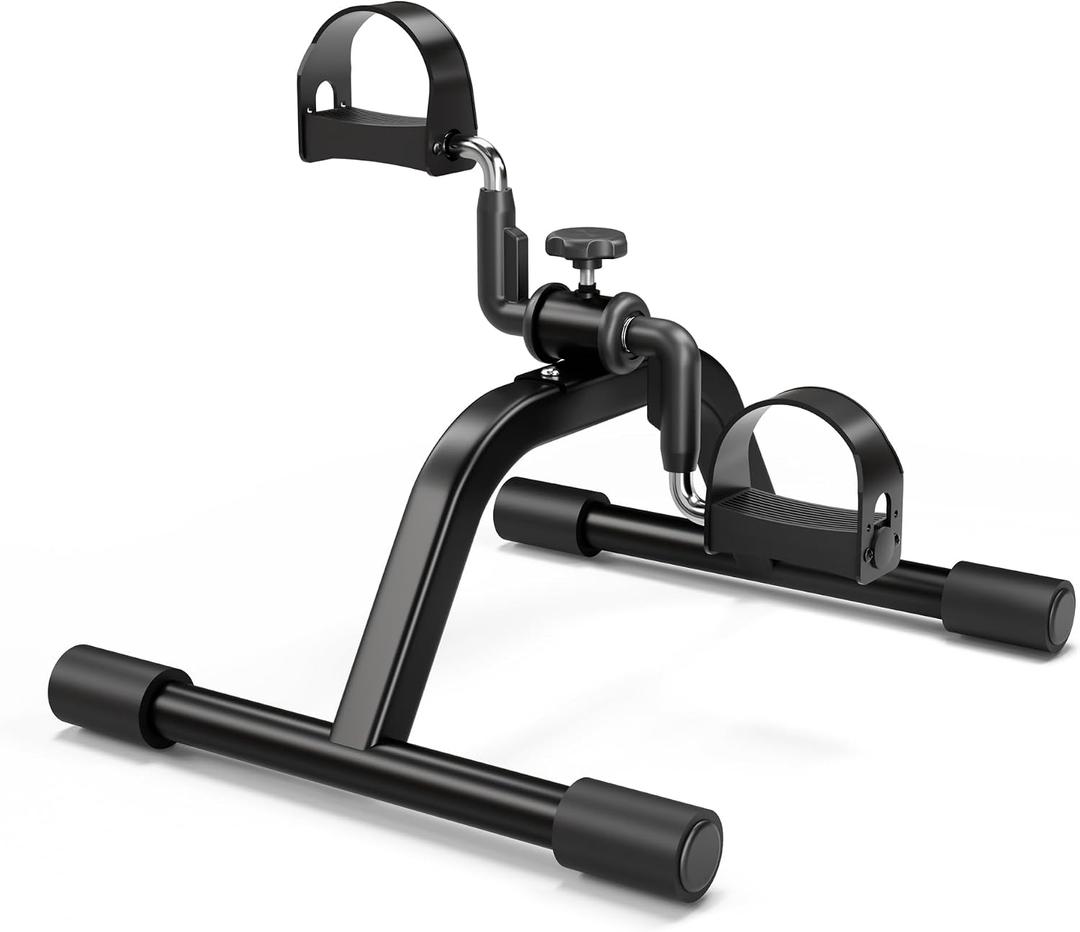 RYGEO Pedal Exerciser Mini Exercise Bike for Leg and Arm Recovery Exercise Lightweight and Portable Floor Bike