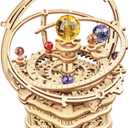 RoWood Music Box 3D Puzzles for Adults, DIY Wooden Mechanical Building Model Kits, Rotating Magic Ball Decorative Arts and Crafts, Gift for Adult on Birthday/Christmas - Starry Night