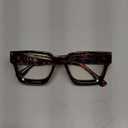 livho Oversized Eyewear Frame for Woman and Men - Rectangle Fashion Glasses for Computer, Chic Preppy Frame (*Coco Tortoise)