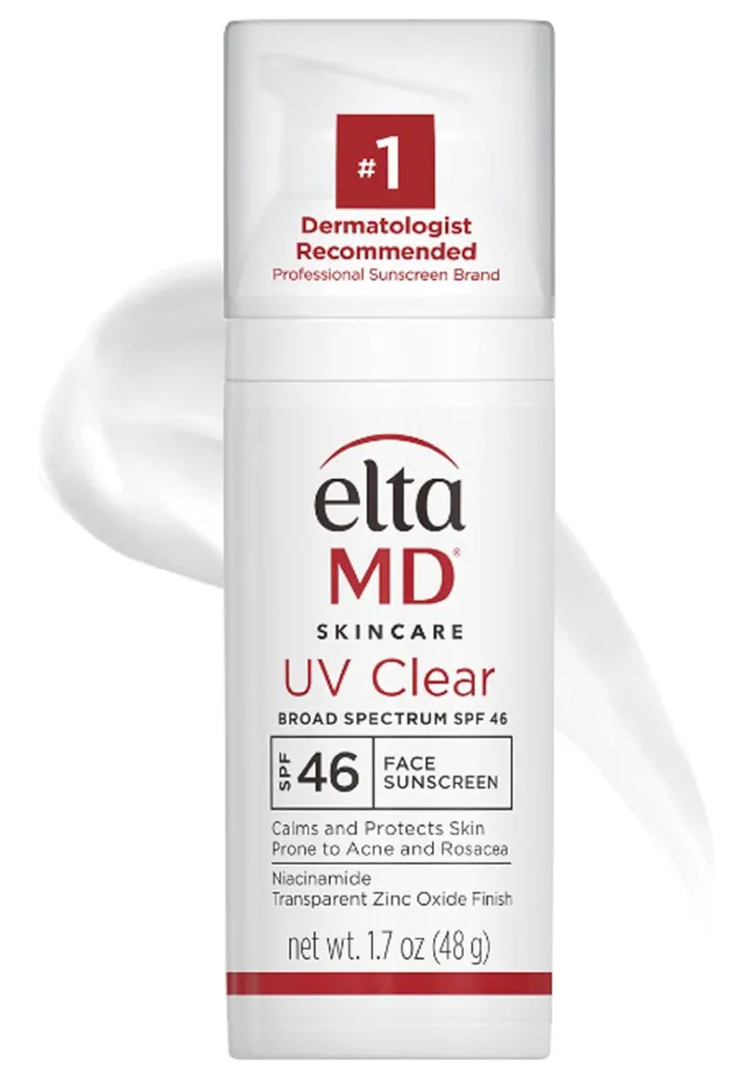 EltaMD UV Clear Face Sunscreen SPF 46, Oil-Free Sunscreen with Zinc Oxide, Dermatologist Recommended