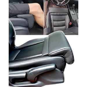 Car Leg Extender Leg Support for Driving, Car Front Seat Thigh Extender Support Cushions, Adjustable Length/Height/Angle Leg Rest Pillow for Cars Office (Black)
